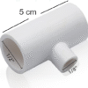 Bebedero Automático Copa Con Conector T En PVC Diámetro Interno 1/2" Para Pollos, Patos, Gallinas, Aves.