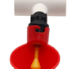 Bebedero Automático Taza Con Conector T En PVC Diámetro Interno 1/2" Para Pollos, Gallinas, Patos, Gansos, Codornices