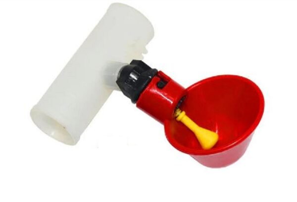 Bebedero Automático Taza + T(20mm) Aves Gallinas, Pollos X 10 unidades