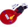 Bebedero automático Taza, Aves, Gallinas, Pollos, Codorniz, Paloma X 10 Unidades