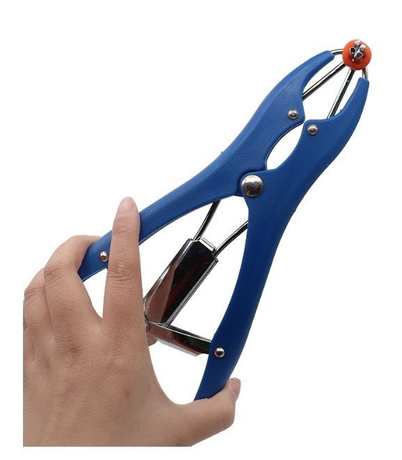 Alicates y bandas de castración, descolado de animales