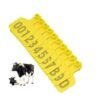 Chapetas Orejeras Para Vacas, Búfalos, Cabras, Ganado, Numeradas, Amarillo X 100 Unidades